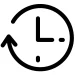 Une horloge graphique pour le temps que dure le test de test orientation
